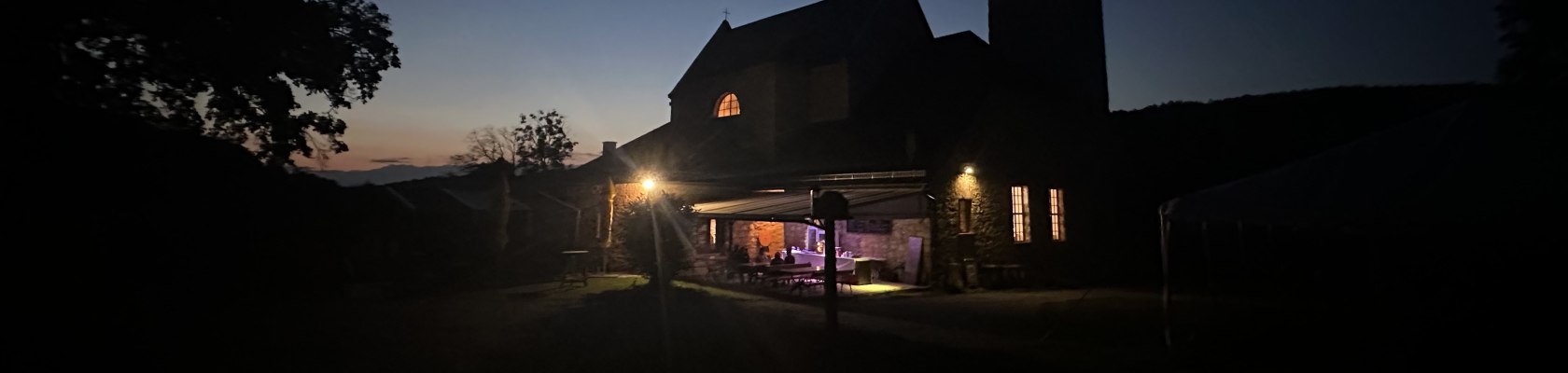 Kloster St. Anna bei Nacht